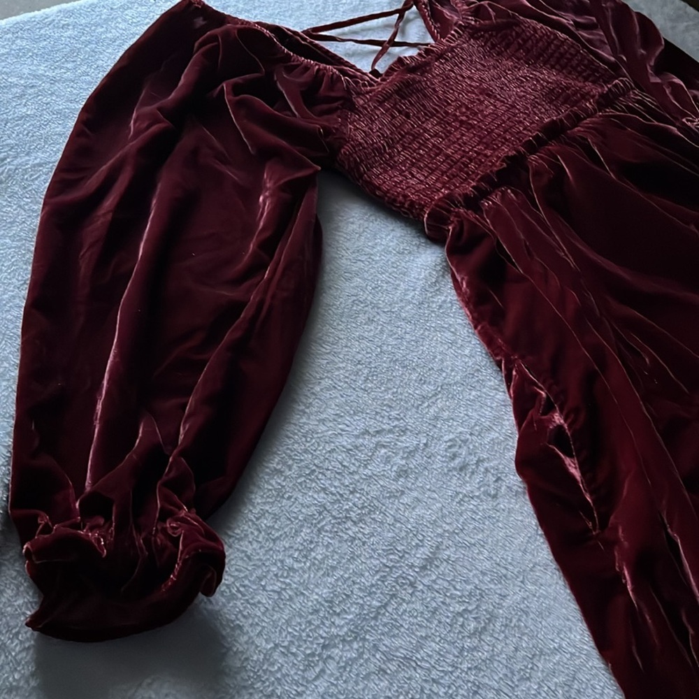 Free People Velvet Mini Dress - Picture 4 of 8